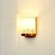 Mid-Century Ice Glass Wall Light from Doria Leuchten, Germany, 1960s