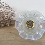 Tulip lamp in iridescent glass