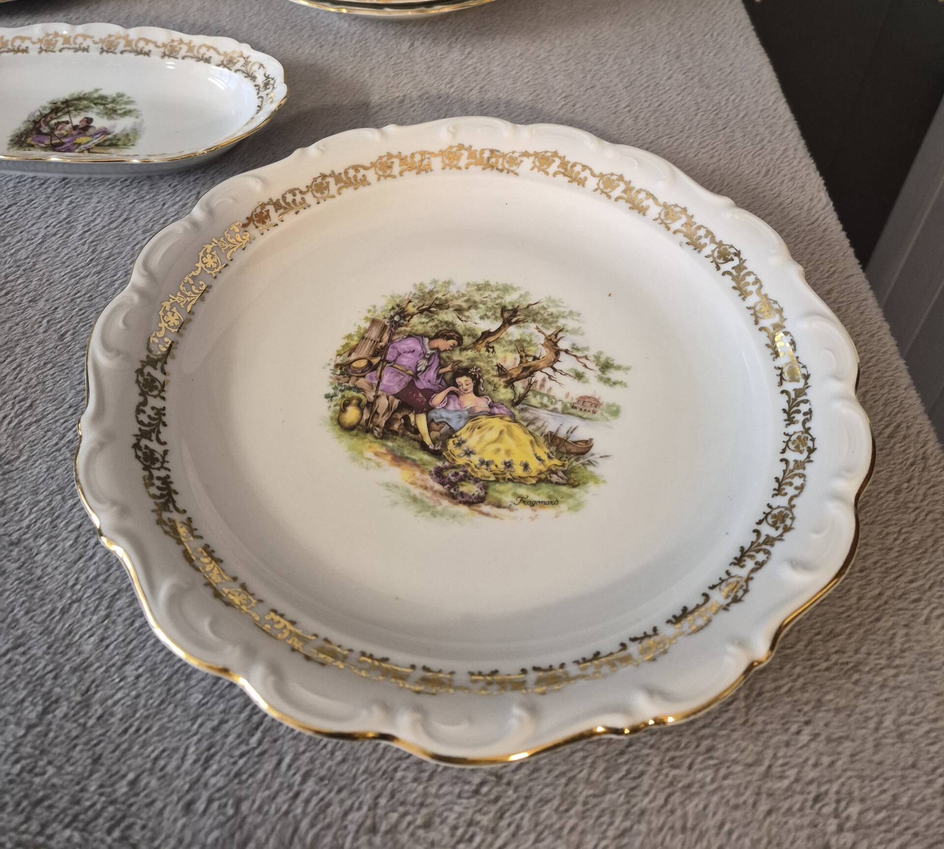Service de vaisselle Fragonard porcelaine de Bavière Années 50/60