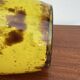 Large marbled yellow Art Deco vase