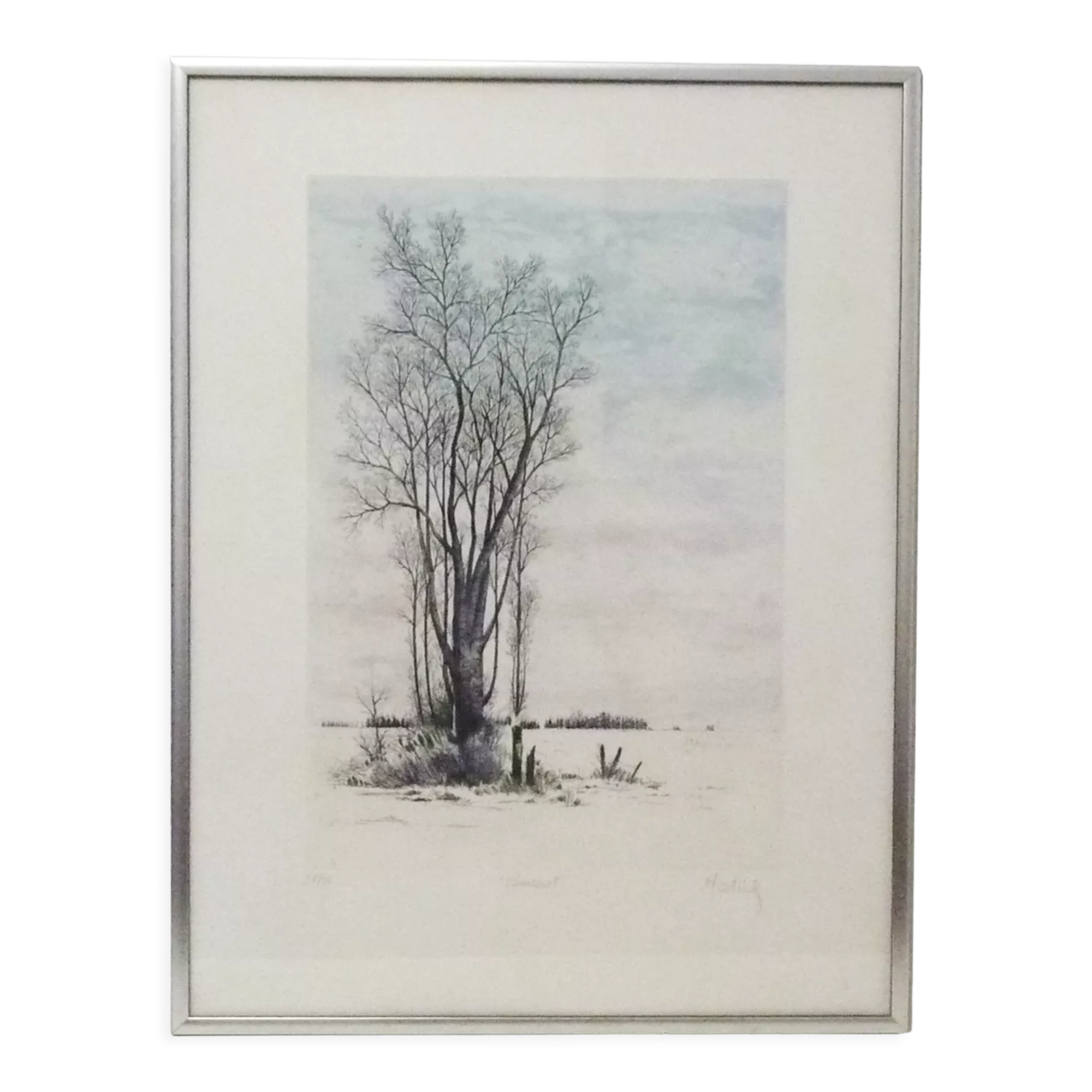 Original lithograph by Loppo Martinez " Elancourt " artist's proof. 21/91. 1982