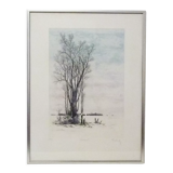 Original lithograph by Loppo Martinez " Elancourt " artist's proof. 21/91. 1982