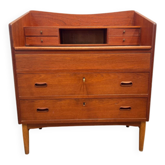 Secrétaire scandinave en teck années 50/60