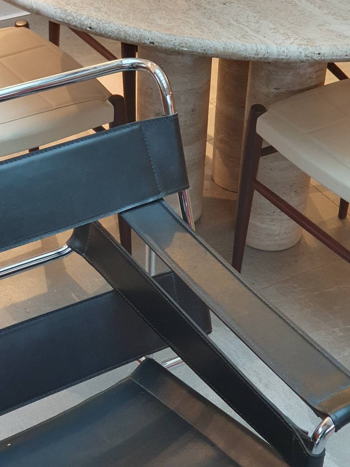 Wassily leather armchair by Marcel Breuer