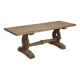 Large monastery table in elm, 19th century, solid top.