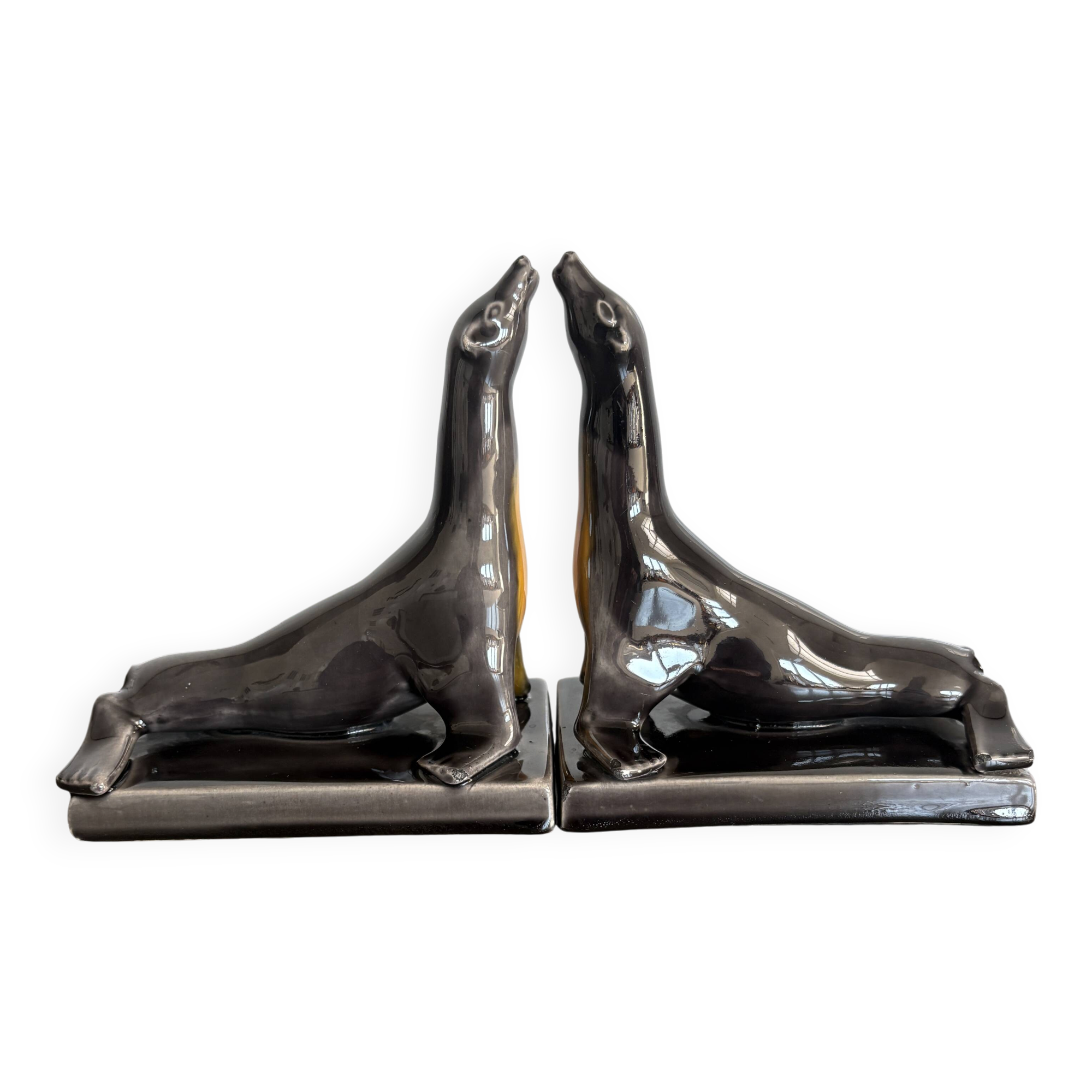 Pair of antique Art Deco bookends