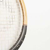 1970 Spalding black and red wooden tennis racket