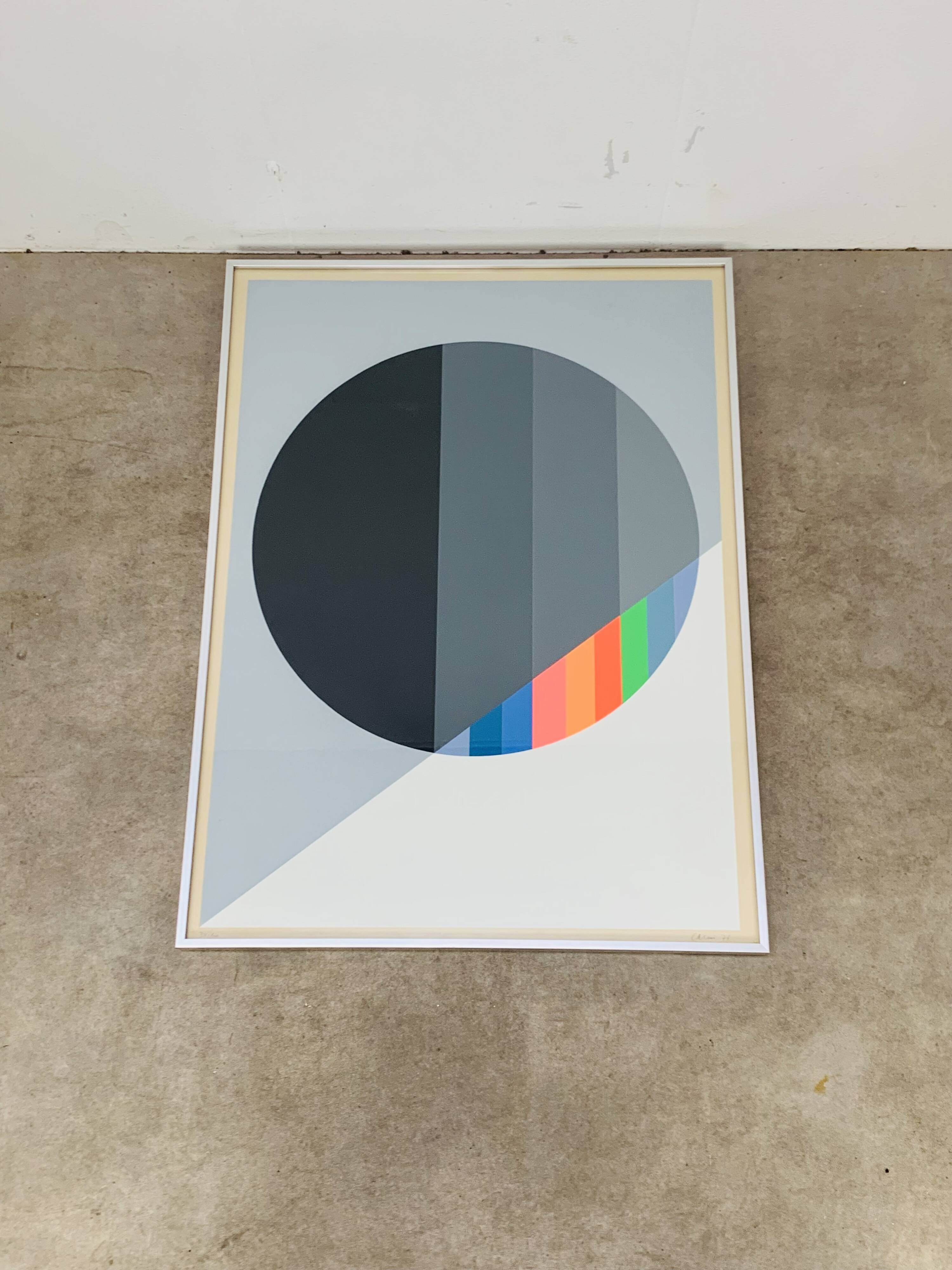 Lithograph Eugenio Carmi "La Scoperta Della Luce" 1971