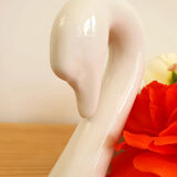 Ceramic swan pot cover