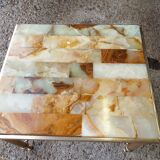 Pair of onyx and brass bedside tables 1940