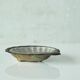 Art Deco Shell Pocket Bowl in Patinated Silver and Satin Glass from the 1930s