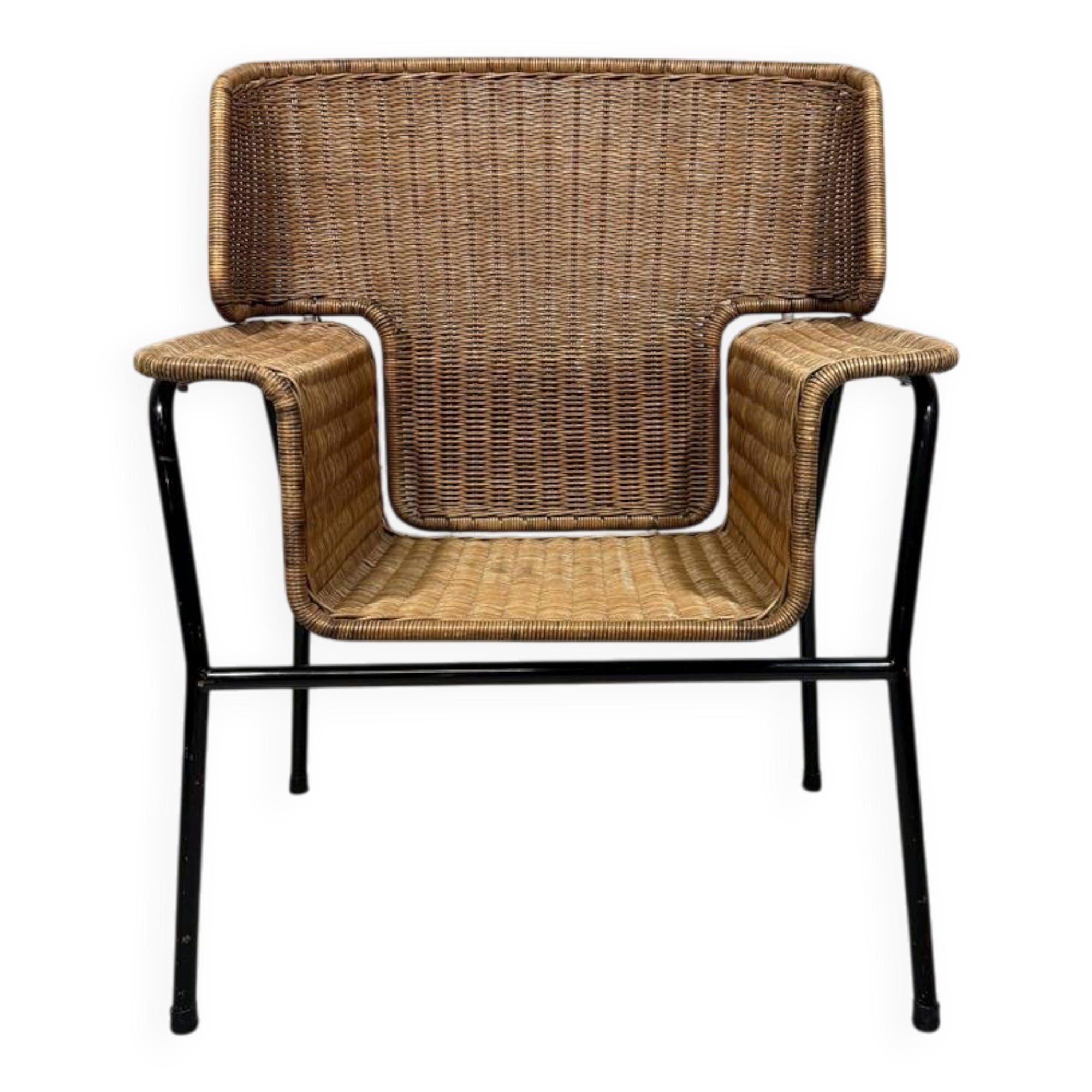 Wouter Fens rattan chair Gebr. Jonker Netherlands 1960’s