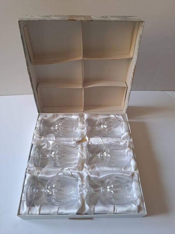 6 verres à cognac Bayel cristallerie Royale de Champagne