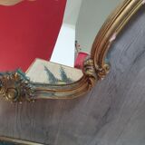 Baroque mirror rocaille Louis XV golden vintage
