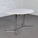 Table de repas ovale et extensible des années 50 chrome et formica