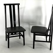 Mid-Century Set of four Zea dining chairs by Annig Sarian for T70. Italy 1980s