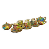 Colorful tea set from Vallauris