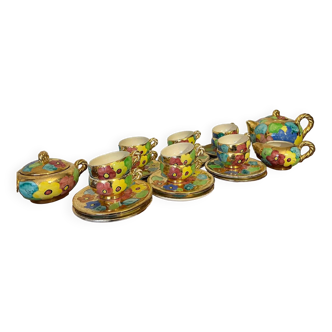 Colorful tea service from Vallauris