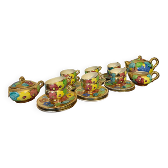 Colorful tea set from Vallauris