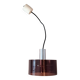 Oxar 1970 pendant light in smoked brown pvc.