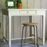 Old white wooden table