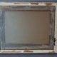 Beaded frame 34,5x28 foliage 30x24 cm gilded stucco wood with glass SB