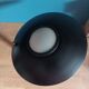 Loft bedside desk lamp wood metal saucer