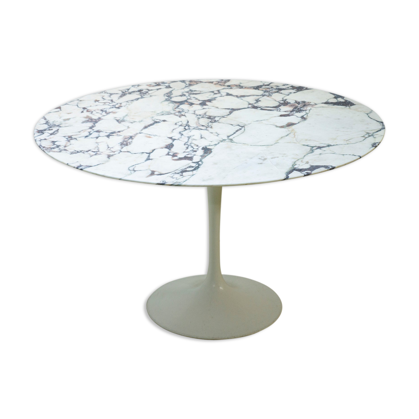 Tulip table in Calacatta marble by Eero Saarinen Ø 120 cm - Knoll - vintage