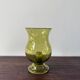 bougeoir en verre bullé vert biot années 60