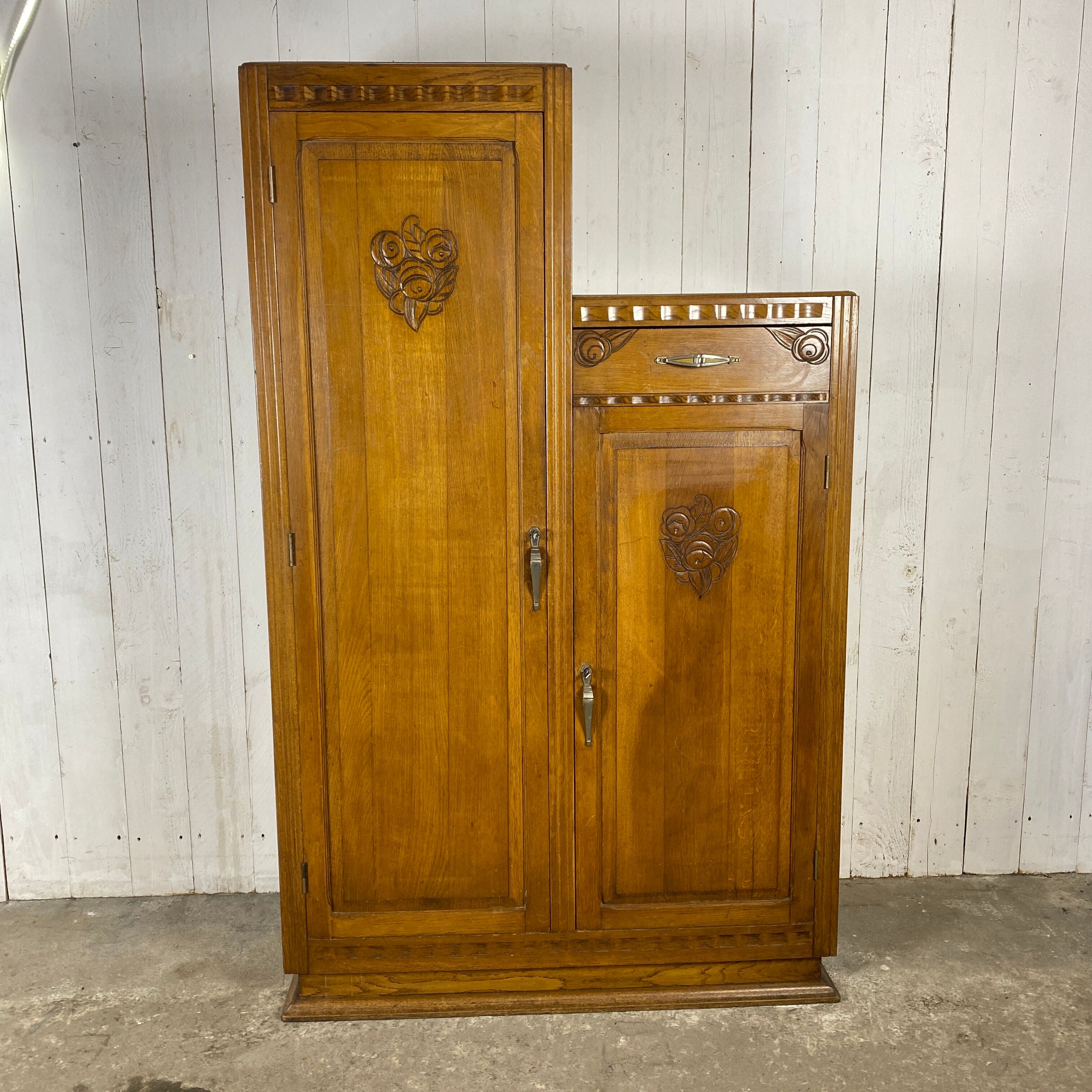 Asymmetrical art deco cabinet