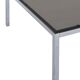 Coffee table in chrome steel and glass by Florence Knoll