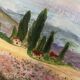 Landscape painting canvas