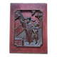 Chinese wooden bas-relief from the early 20th century.
