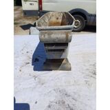 1 enamelled cast iron art deco planter