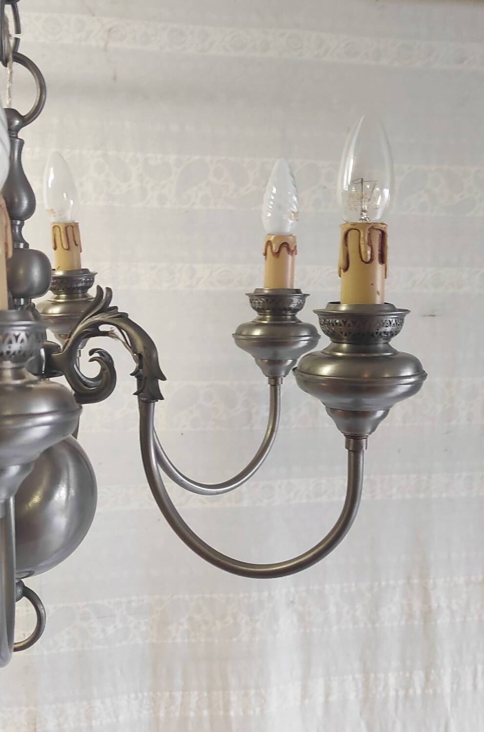 Dutch style chandelier 6 lights - mid. 20th century