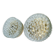 Pair Vintage Bubble Glass Wall Lamps