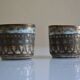 Set of 2 ceramic cups or mugs from the 1950s 1960s signed Rigal