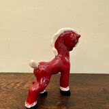Small retro red horse from the 40s made in England/ceramic