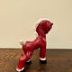 Small retro red horse from the 40s made in England/ceramic
