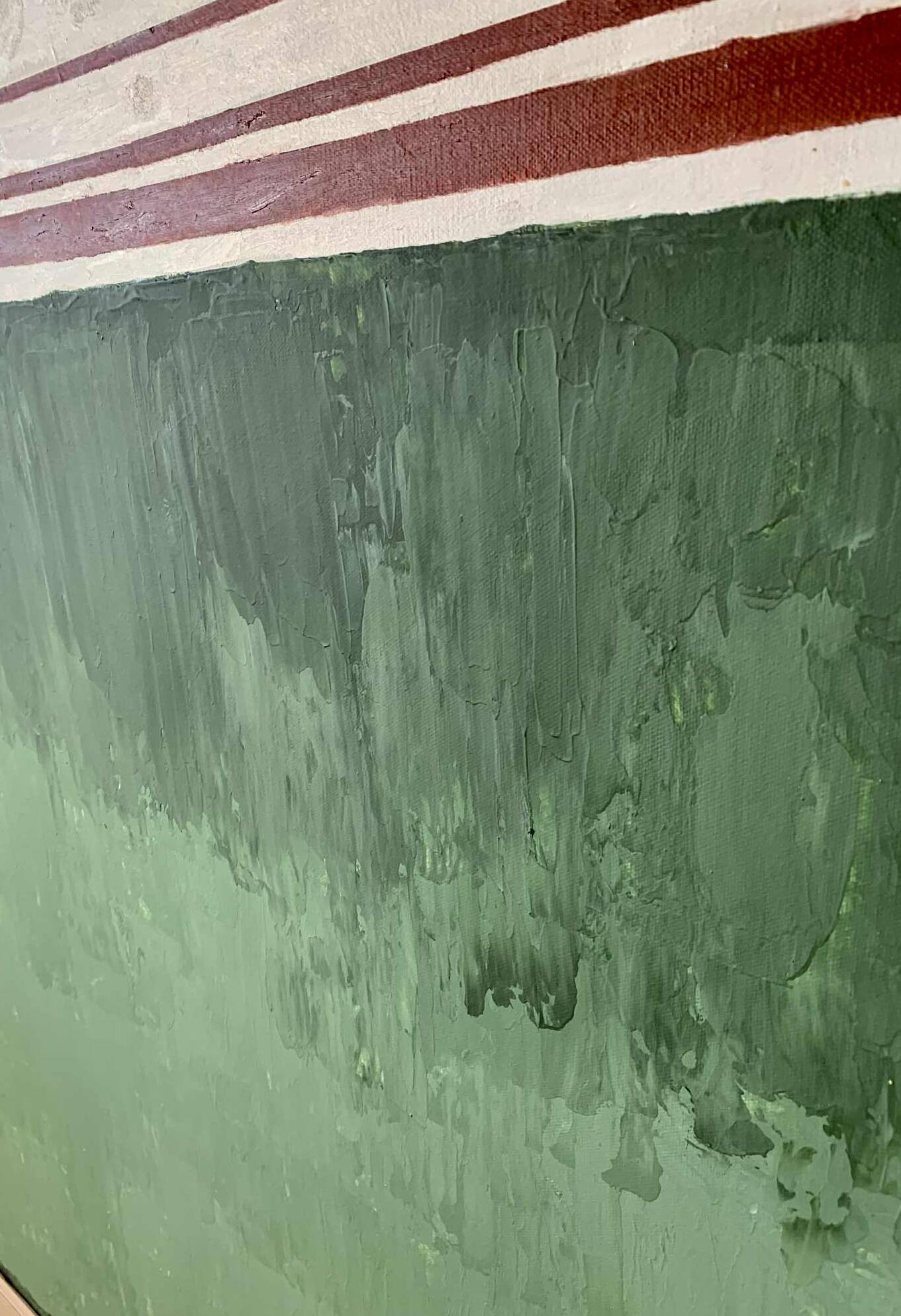 Abstract painting between two worlds