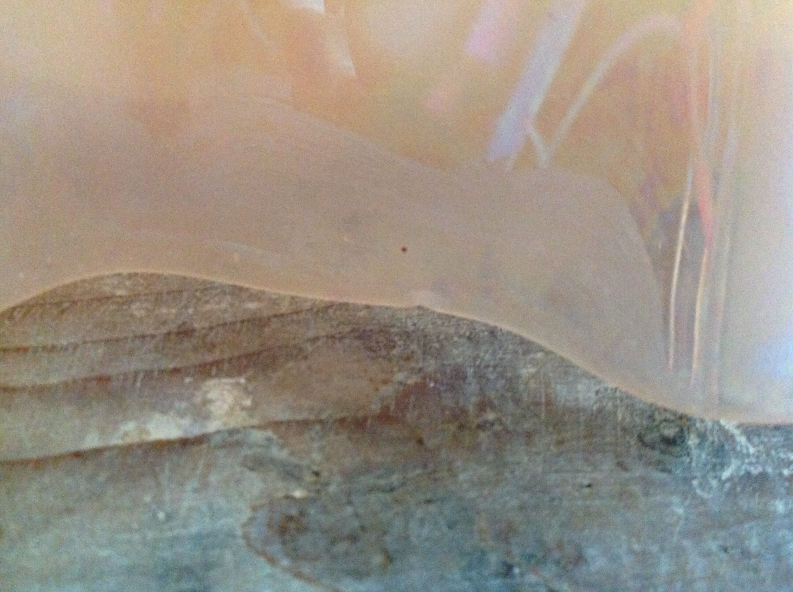 Pink opaline hanging lamp