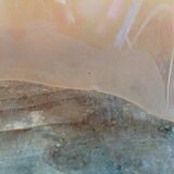 Pink opaline hanging lamp