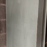 Old 2-door bookcase with chalk paint blue patina