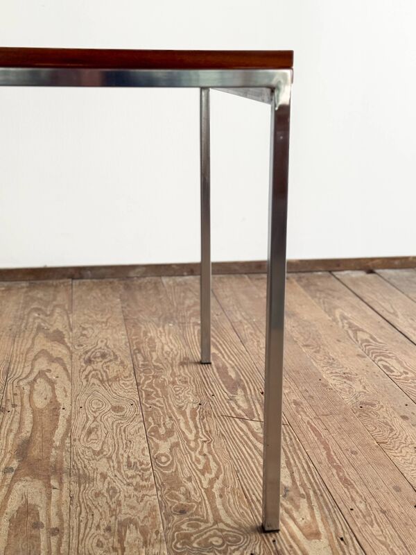 Table extensible par Wilhelm Renz en teck et chrome, Mid Century design