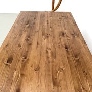Table de ferme aux pieds fuseaux, L155 cm