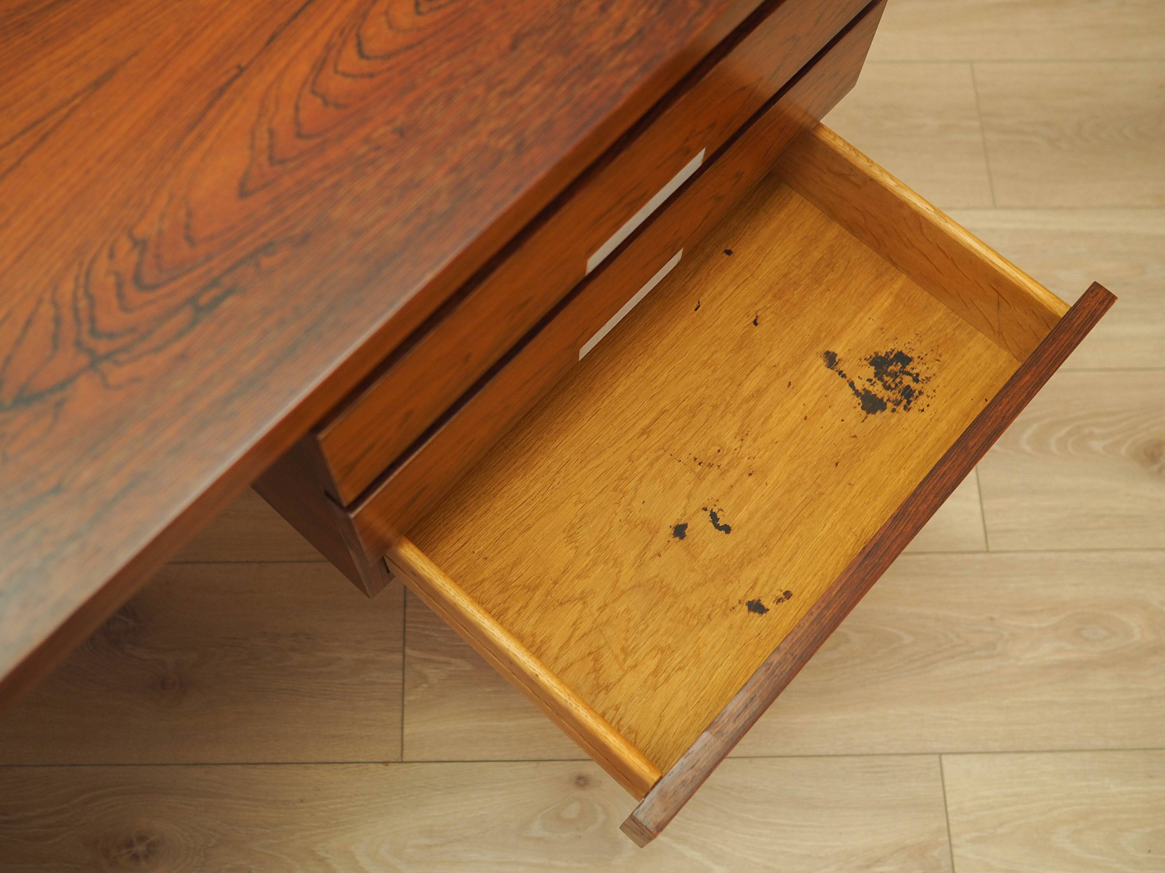 Rosewood desk, Danish design, 1970s, manufacturer: Eigil Petersens Møbelfab