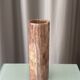 Vintage Italian Red Onyx Cylinder Vase, 1970s