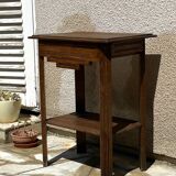 1940s bedside table in solid oak