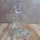 Antique pressed glass candlestick – Art Deco design