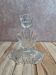 Bougeoir ancien en verre moulé pressé – décor Art déco